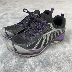 Merrell Siren Edge 3 Womens 7 W Vibram Hiking Shoes J034438W Black Purple great